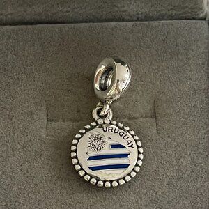 Pandora Uruguay Flag Exclusive Charm Pendant